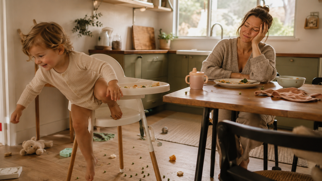 My Toddler Won't Stay in the High Chair And Mealtime Is a Marathon