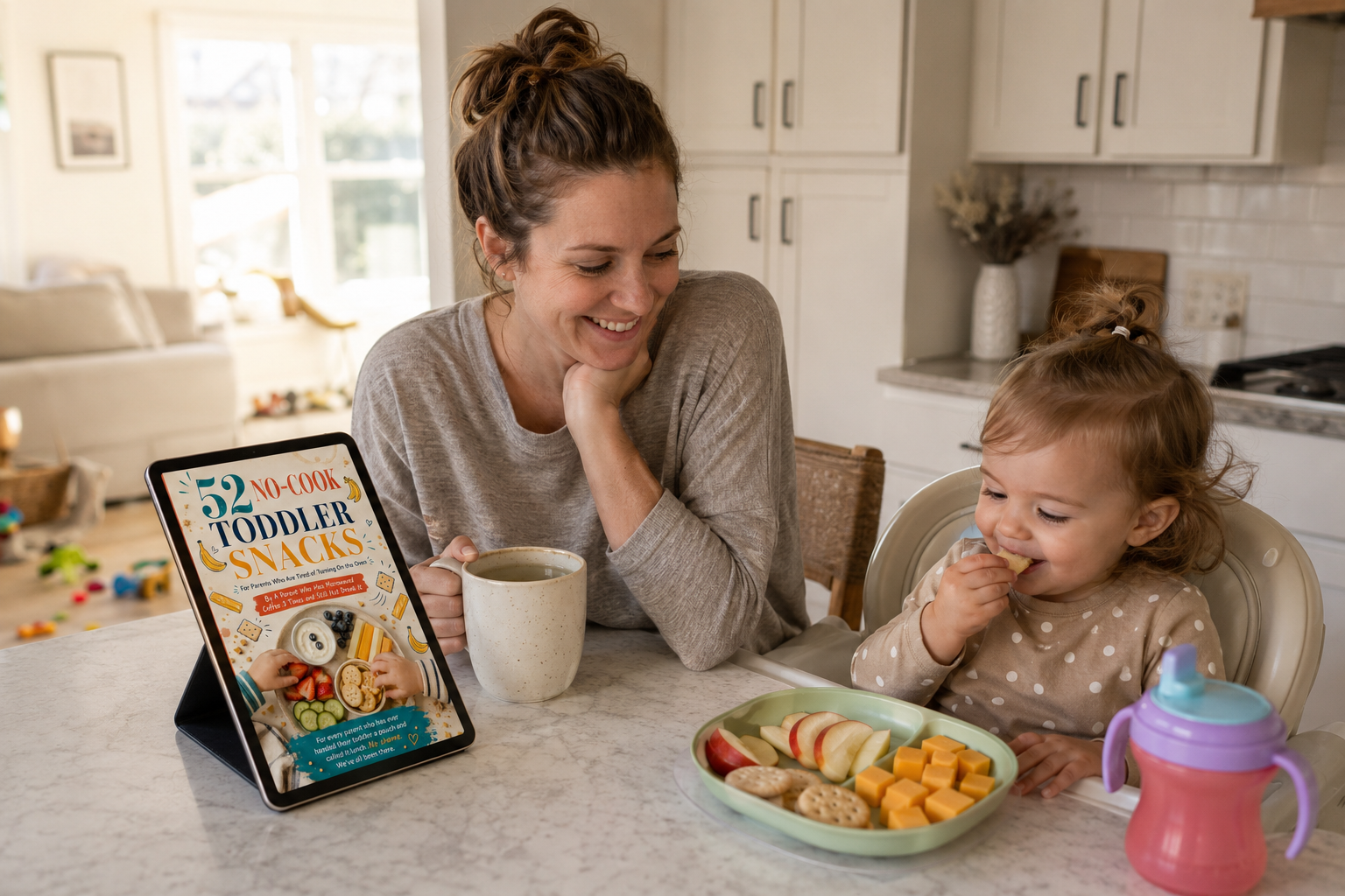 52 No-Cook Toddler Snacks: Zero Oven, Zero Stove, Zero Guilt — PDF Ebook + 4-Week Snack Calendar + Printable Planner